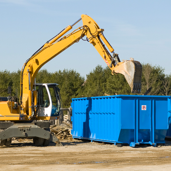 what size residential dumpster rentals are available in Mercer MO